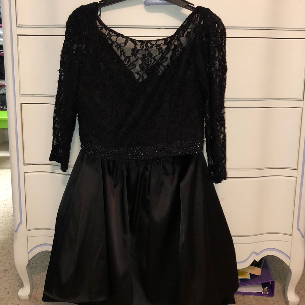 Black Two Piece Homecoming/Prom Dress